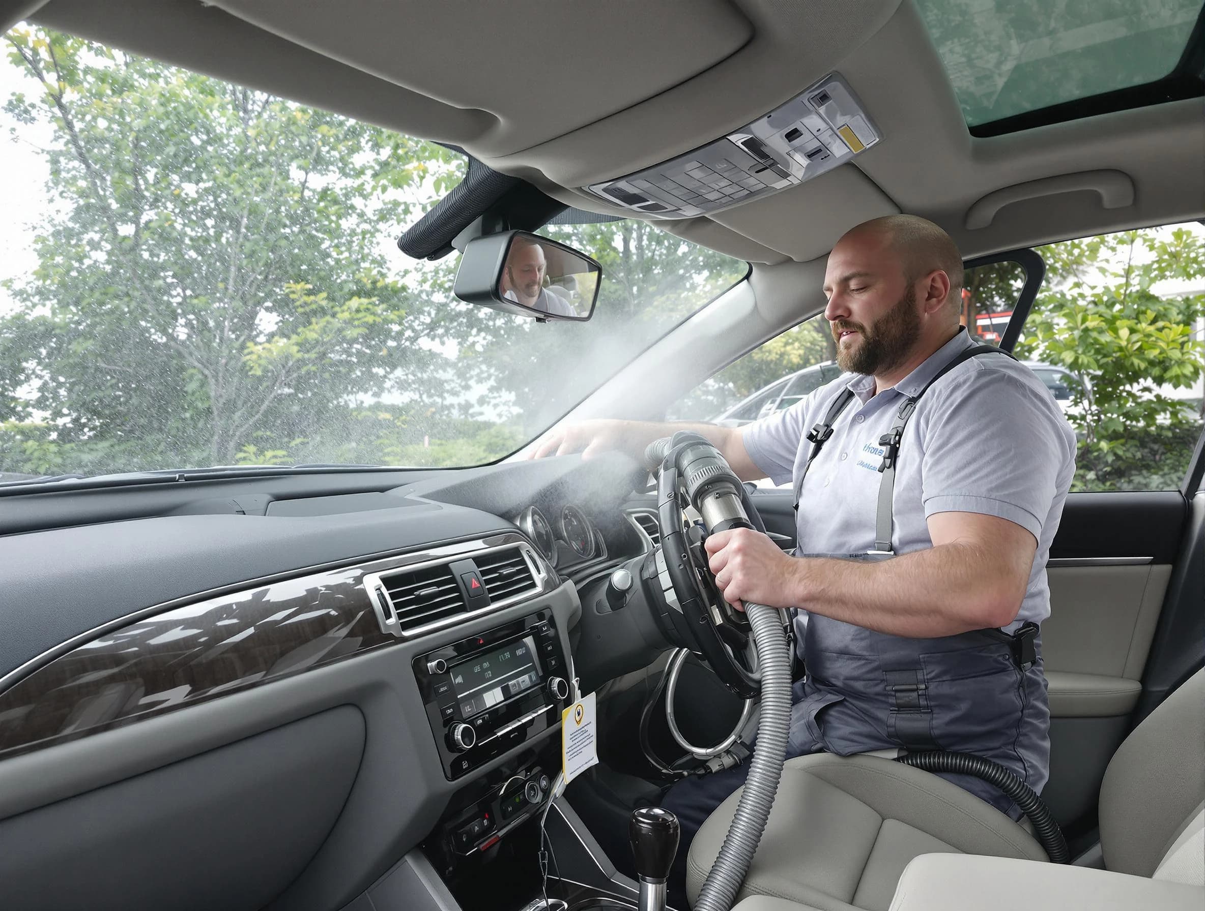 Belvedere Park Air Duct Cleaning specialist performing professional car duct cleaning in Belvedere Park